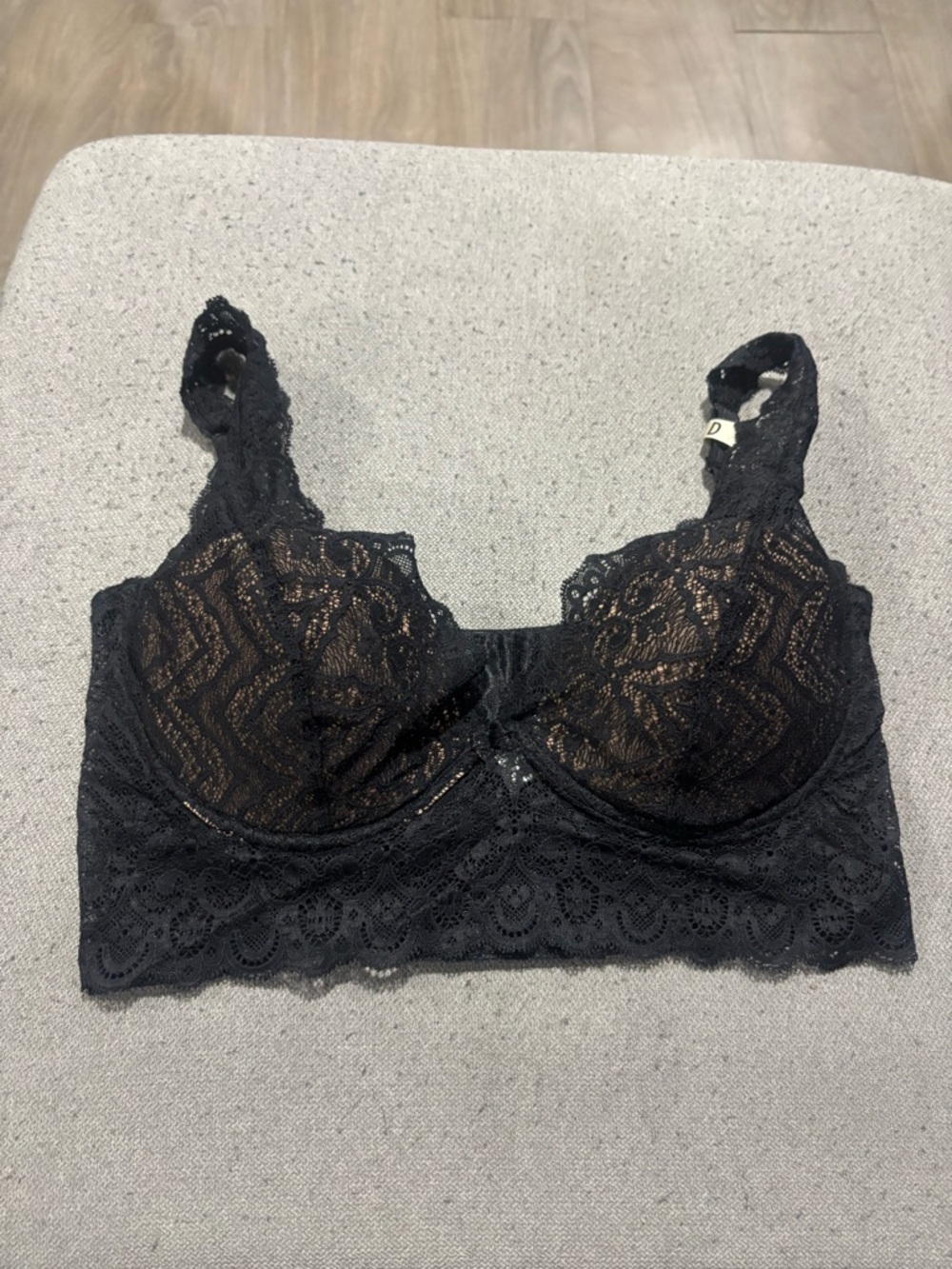 Black Lace Bra- Women's Intimates